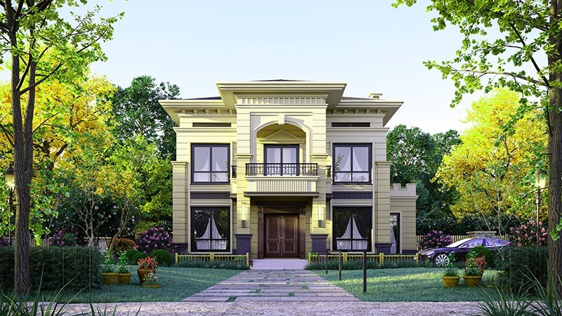 周口中式合院住宅，开放庭院与邻里乡亲更亲近